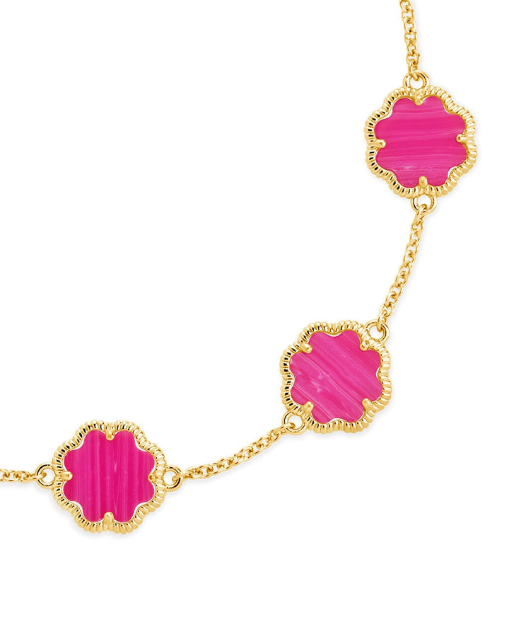 Rose Petal Station Bracelet by Sterling Forever