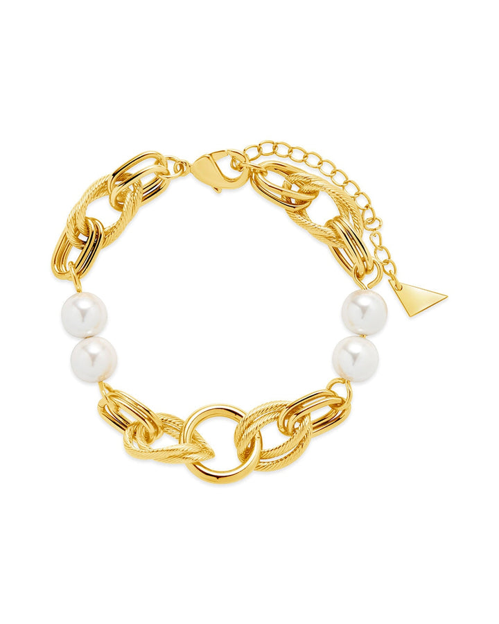 Ivanna Pearl Chain Bracelet by Sterling Forever