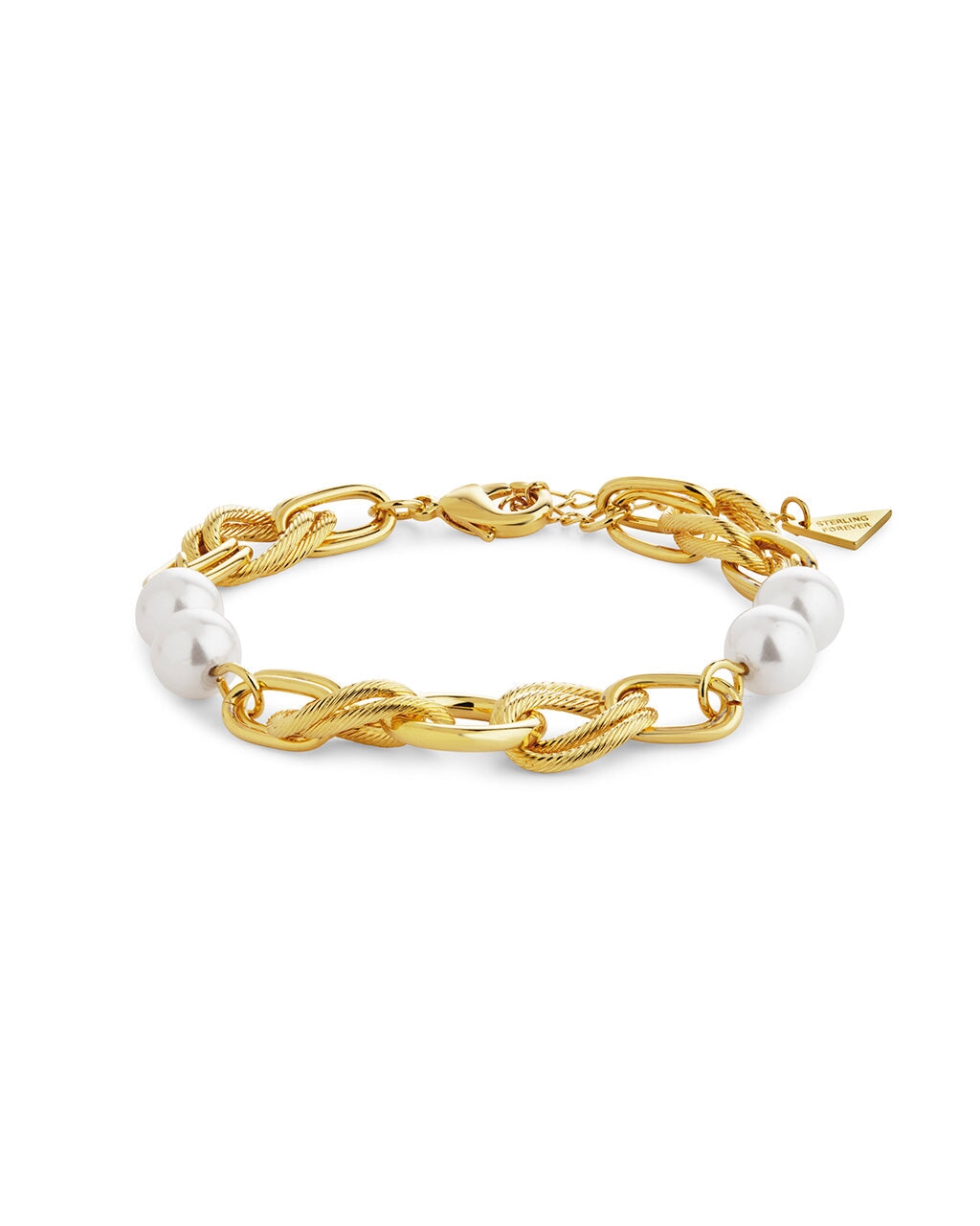 Ivanna Pearl Chain Bracelet by Sterling Forever