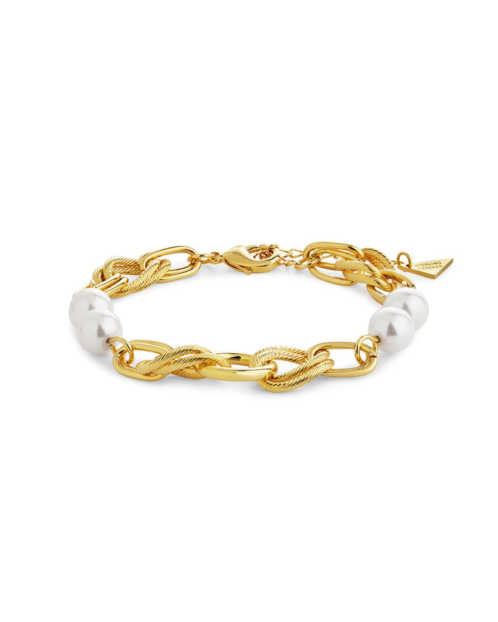 Ivanna Pearl Chain Bracelet by Sterling Forever
