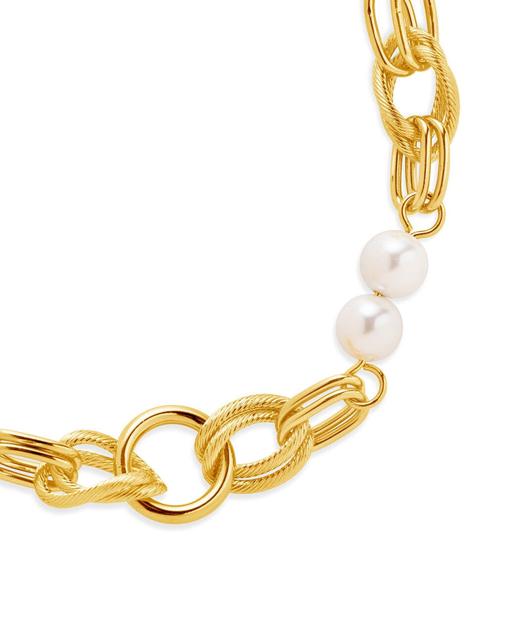 Ivanna Pearl Chain Bracelet by Sterling Forever