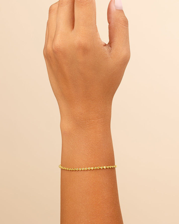 Blakely Twisted Herringbone Chain Bracelet