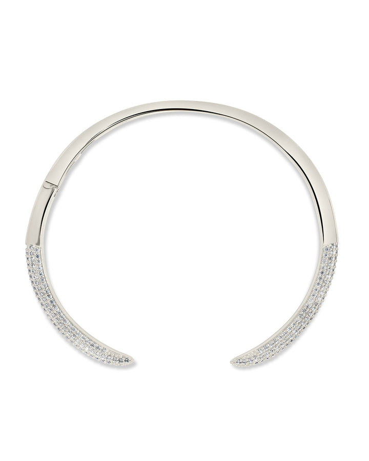 CZ Open Spike Cuff Bracelet by Sterling Forever