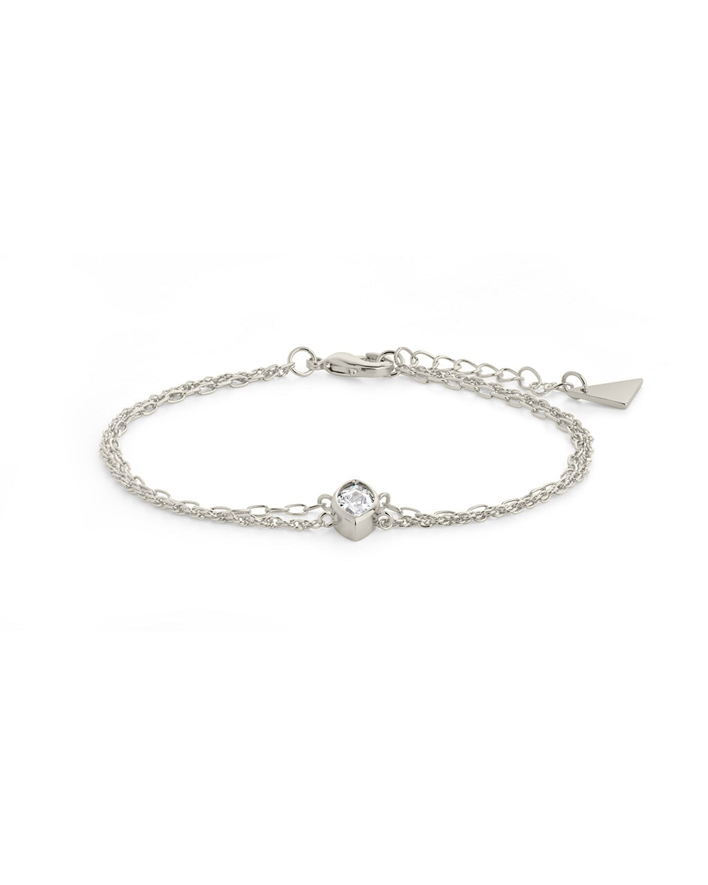 Karlie CZ & Layered Chain Bracelet by Sterling Forever
