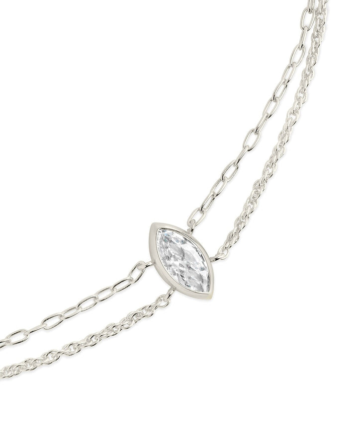 Karlie CZ & Layered Chain Bracelet by Sterling Forever