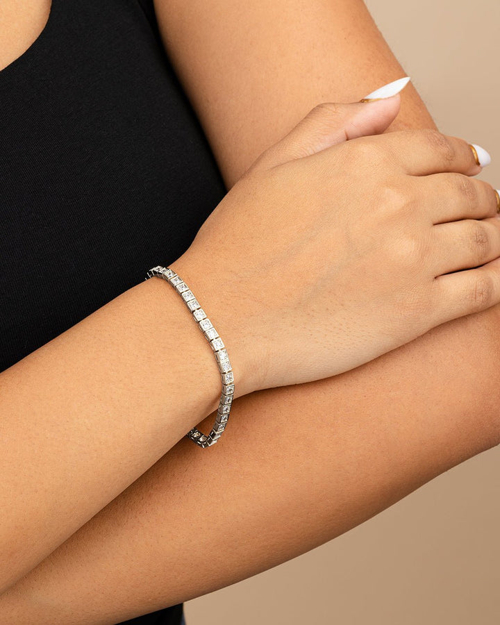 Christina Square CZ Tennis Bracelet