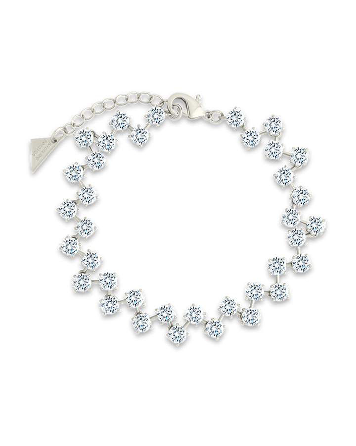 Carson CZ Tennis Bolo Bracelet