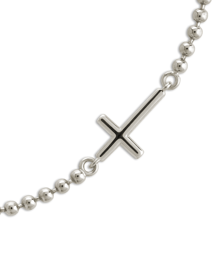 Kelsey Beaded Cross Bracelet