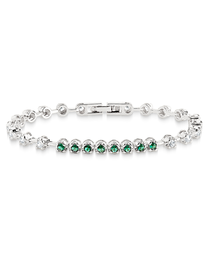 Liesbeth Emerald Accent Tennis Bracelet