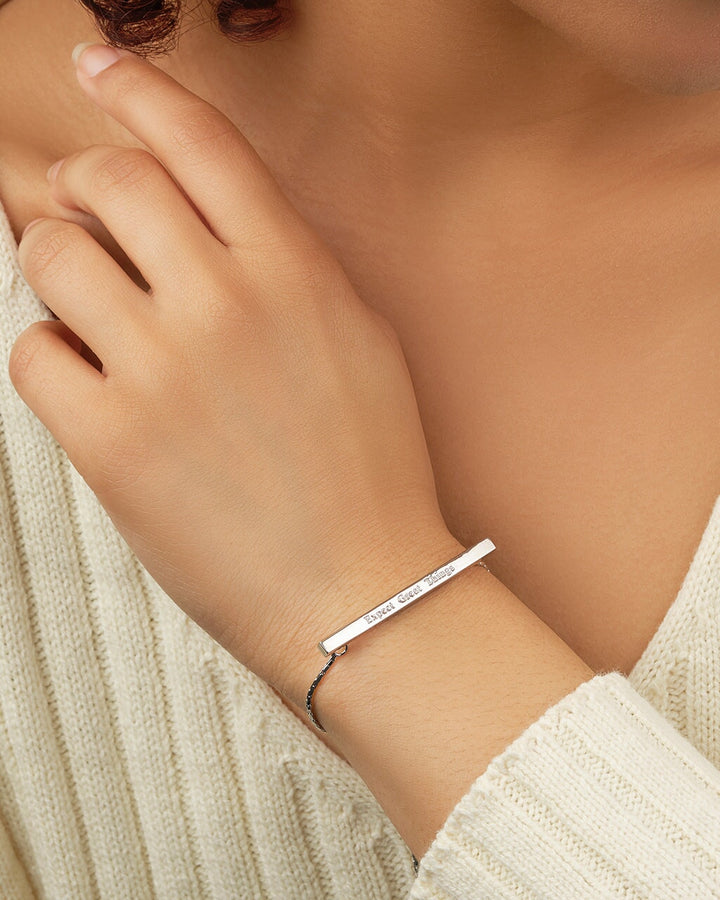 Inspirational Bar Slider Bracelet by Sterling Forever