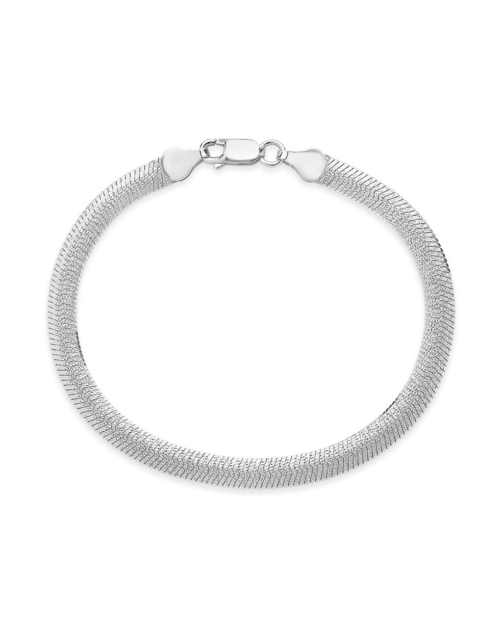 Flat Link Chain Bracelet by Sterling Forever
