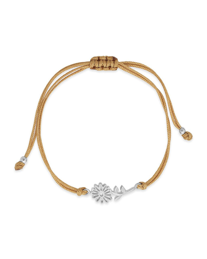 Birth Flower Bolo Bracelet