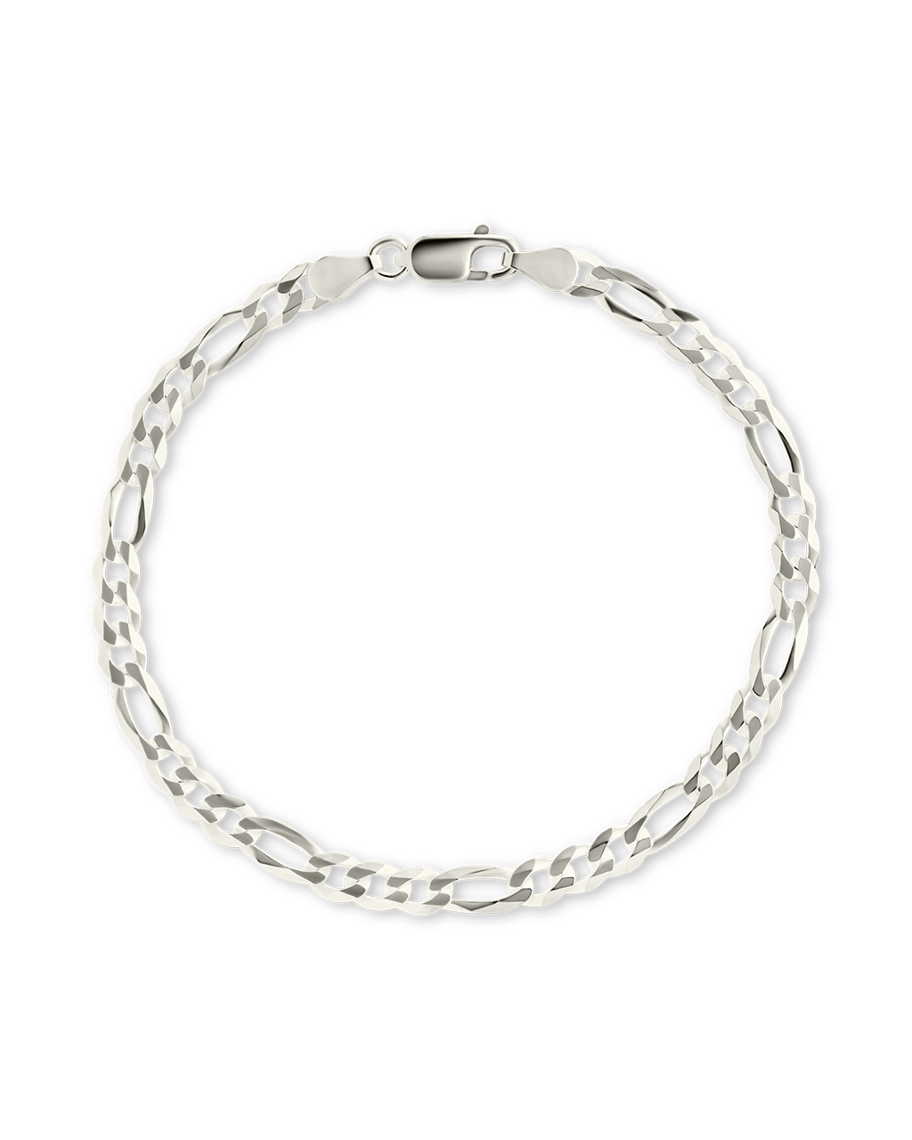 Silver Figarro Dainty Chain Bracelet