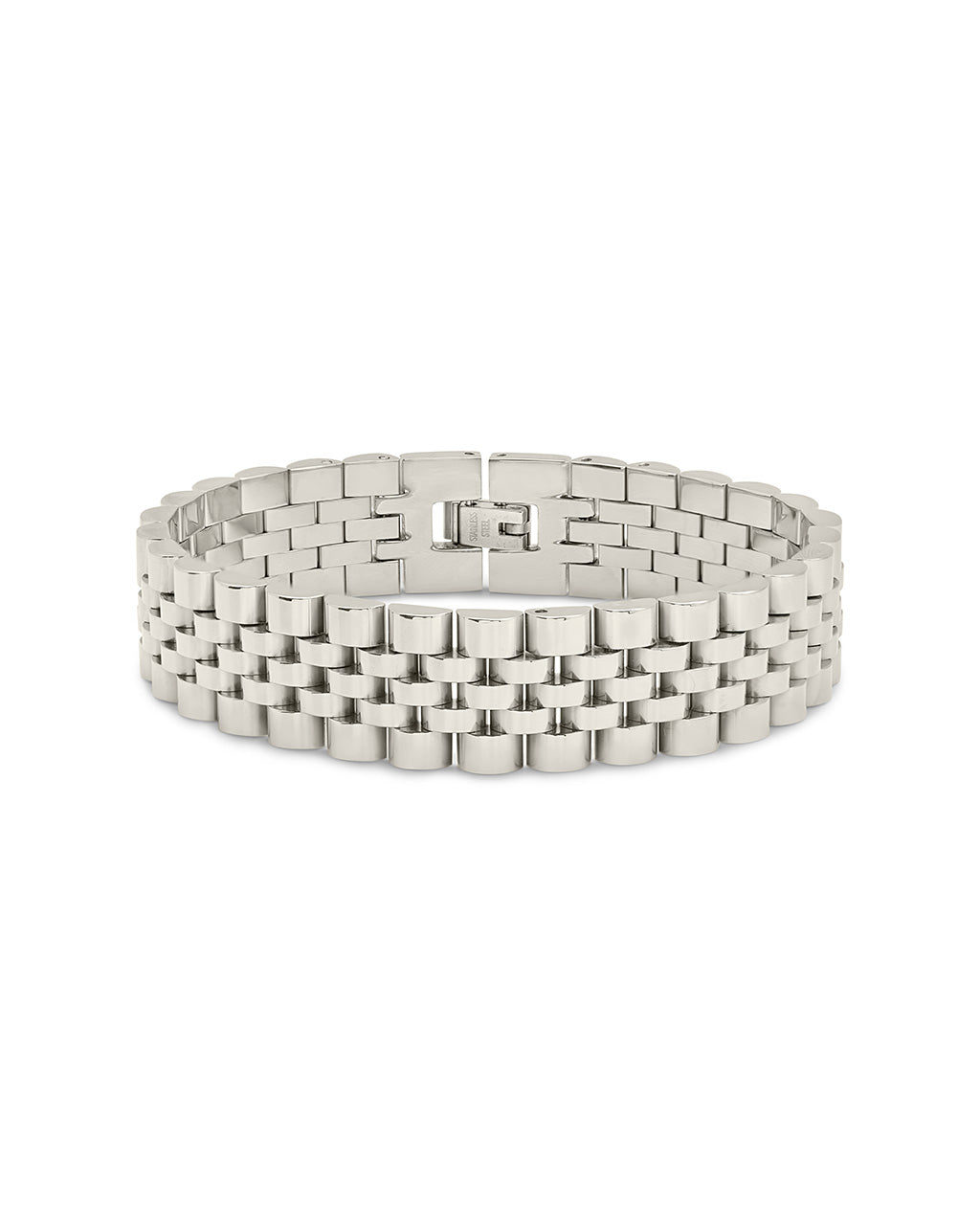 Chunky Watch Band Chain Bracelet by Sterling Forever
