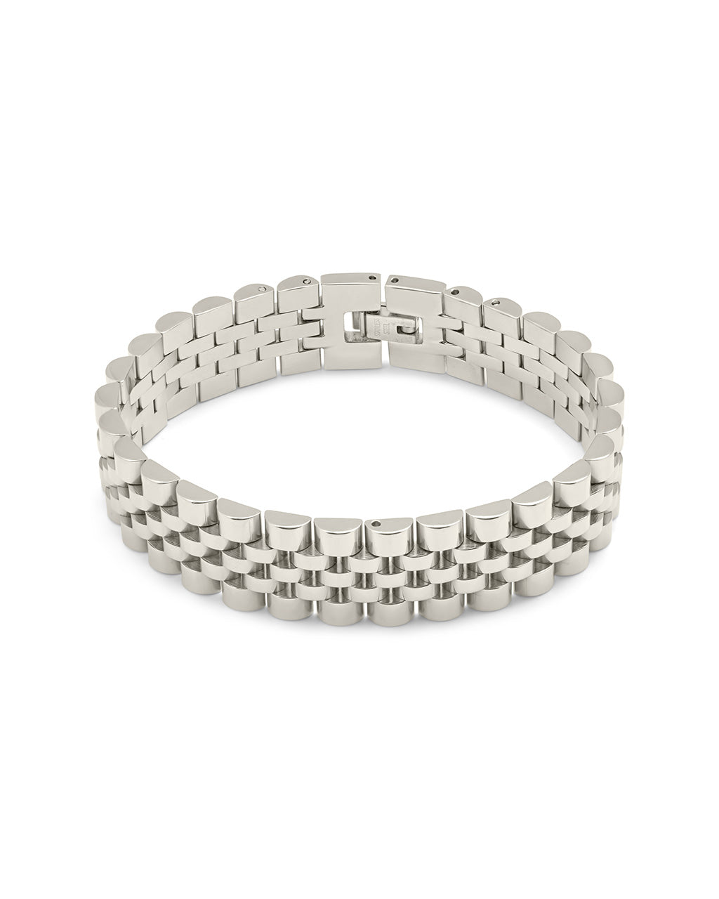 Chunky Watch Band Chain Bracelet by Sterling Forever
