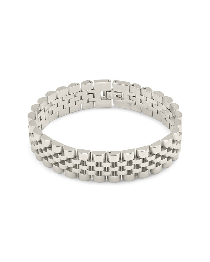 Chunky Watch Band Chain Bracelet by Sterling Forever