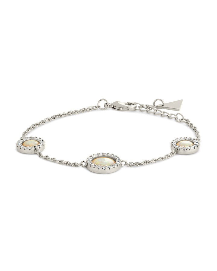 Oasis Opal & CZ Stationed Bracelet by Sterling Forever