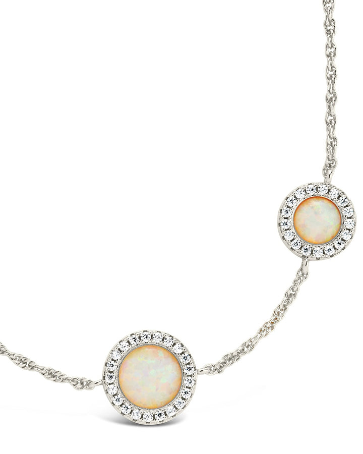 Oasis Opal & CZ Stationed Bracelet by Sterling Forever