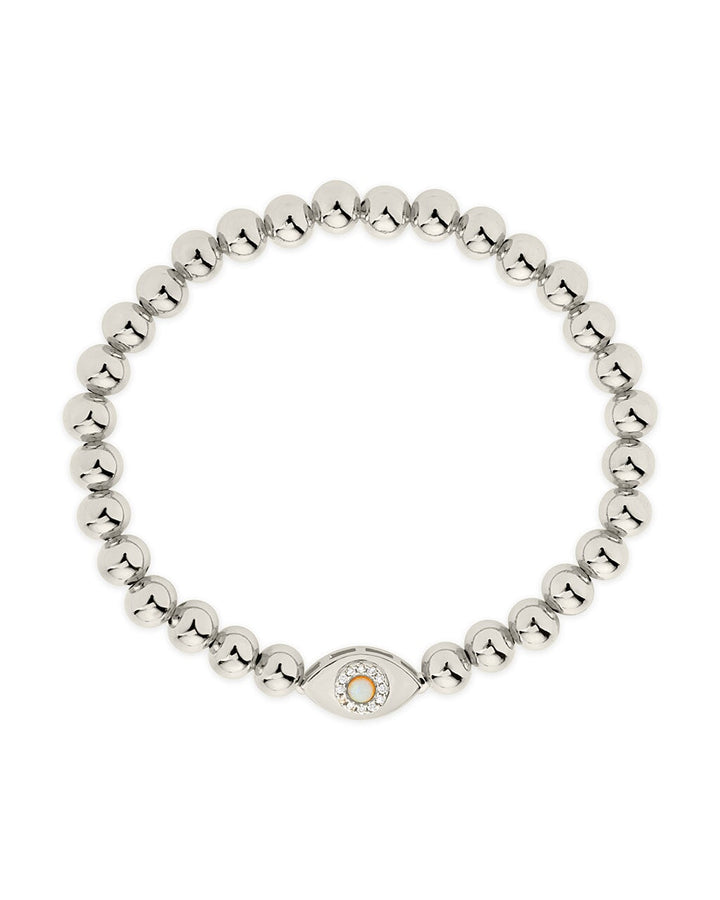 Davey Opal & CZ Evil Eye Beaded Bracelet by Sterling Forever