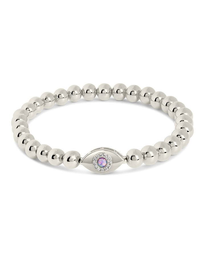 Davey Opal & CZ Evil Eye Beaded Bracelet by Sterling Forever
