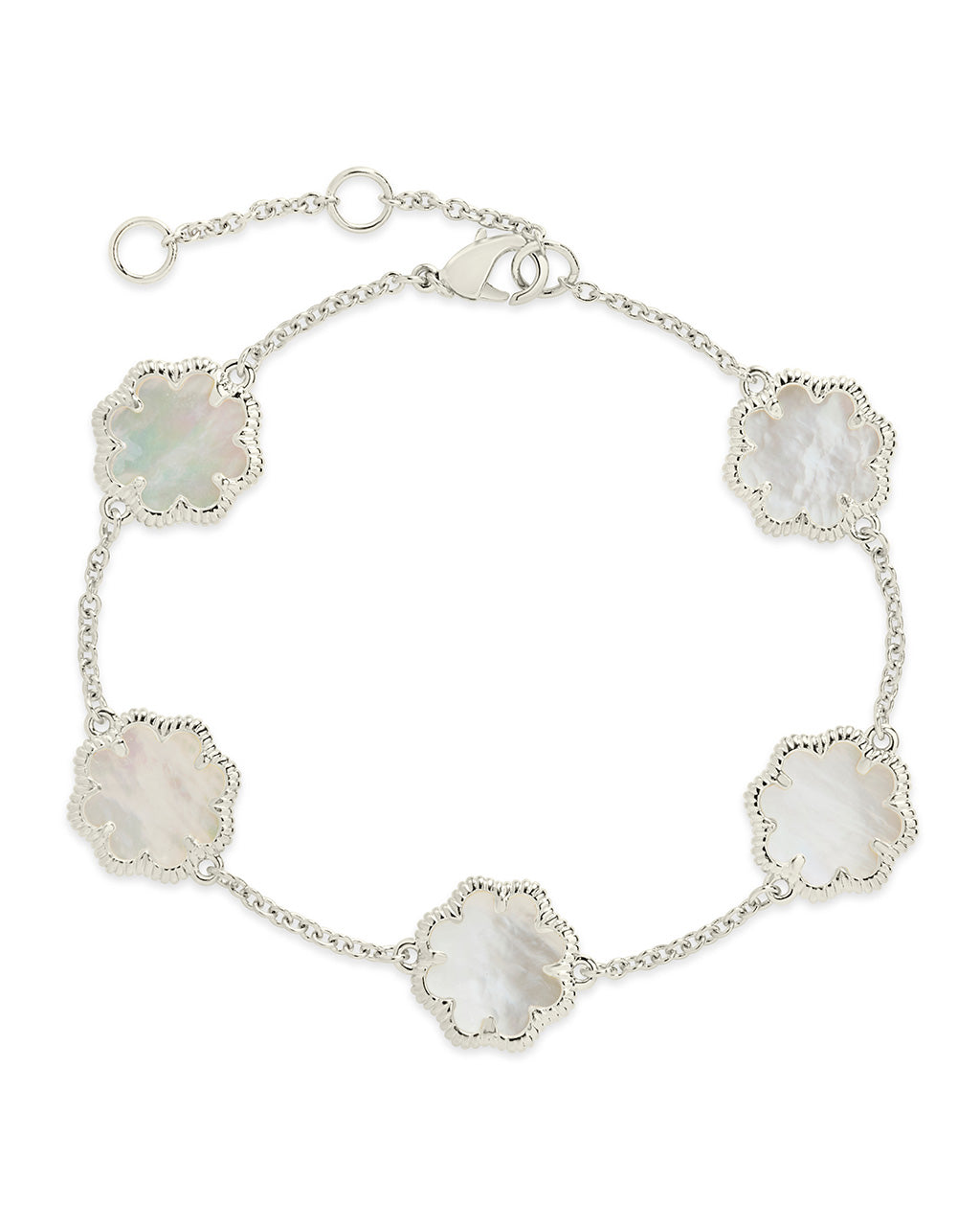 Rose Petal Station Bracelet by Sterling Forever