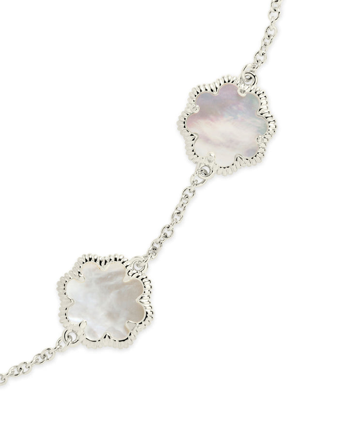 Rose Petal Station Bracelet by Sterling Forever