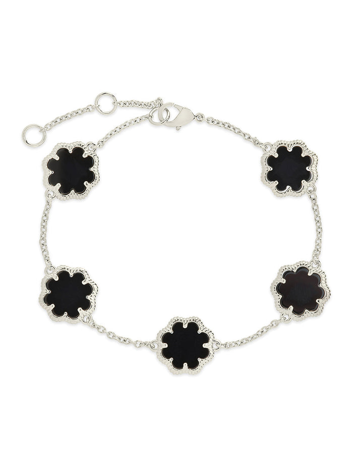 Rose Petal Station Bracelet by Sterling Forever