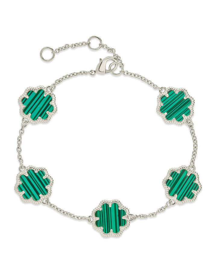 Rose Petal Station Bracelet by Sterling Forever