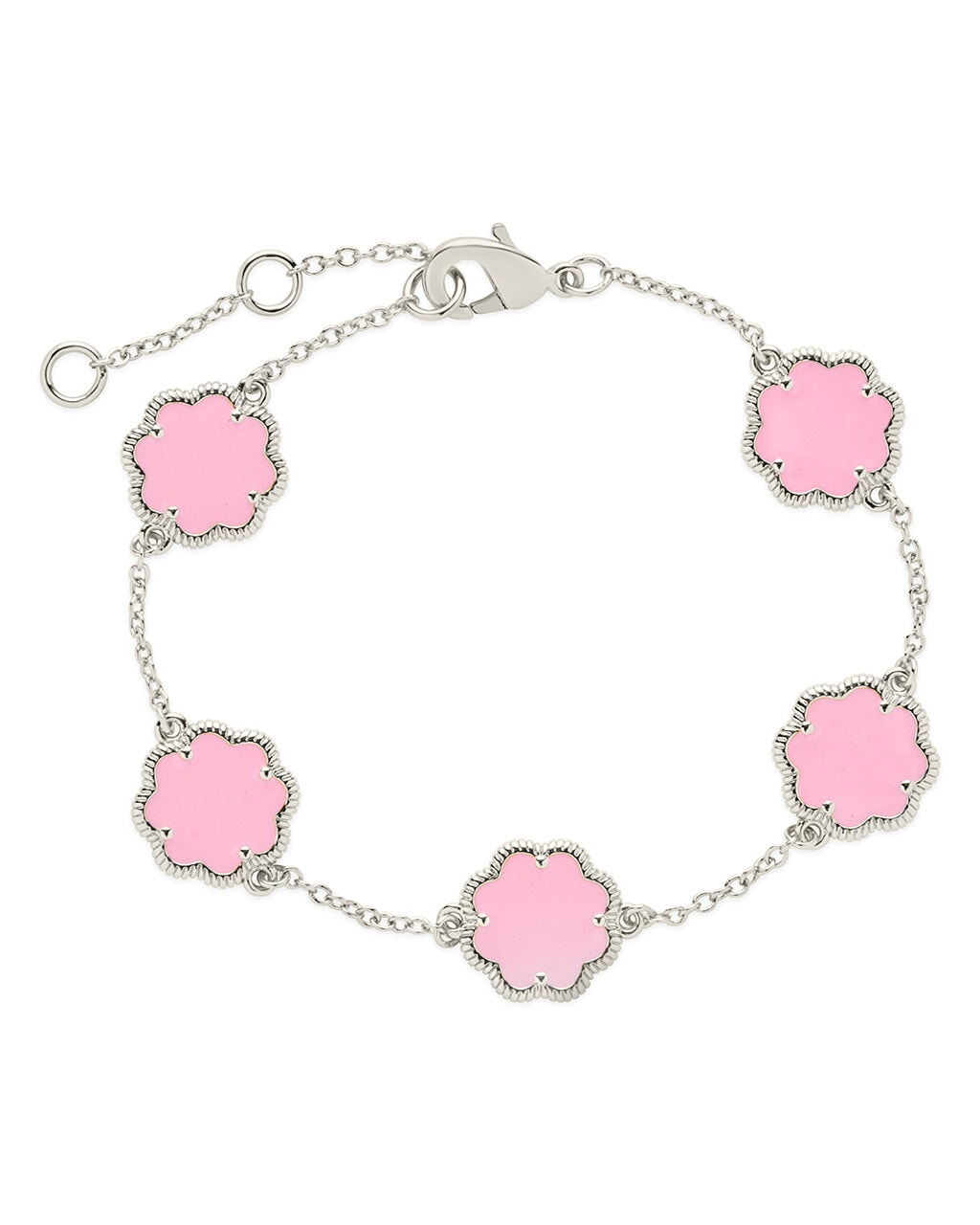 Rose Petal Station Bracelet by Sterling Forever