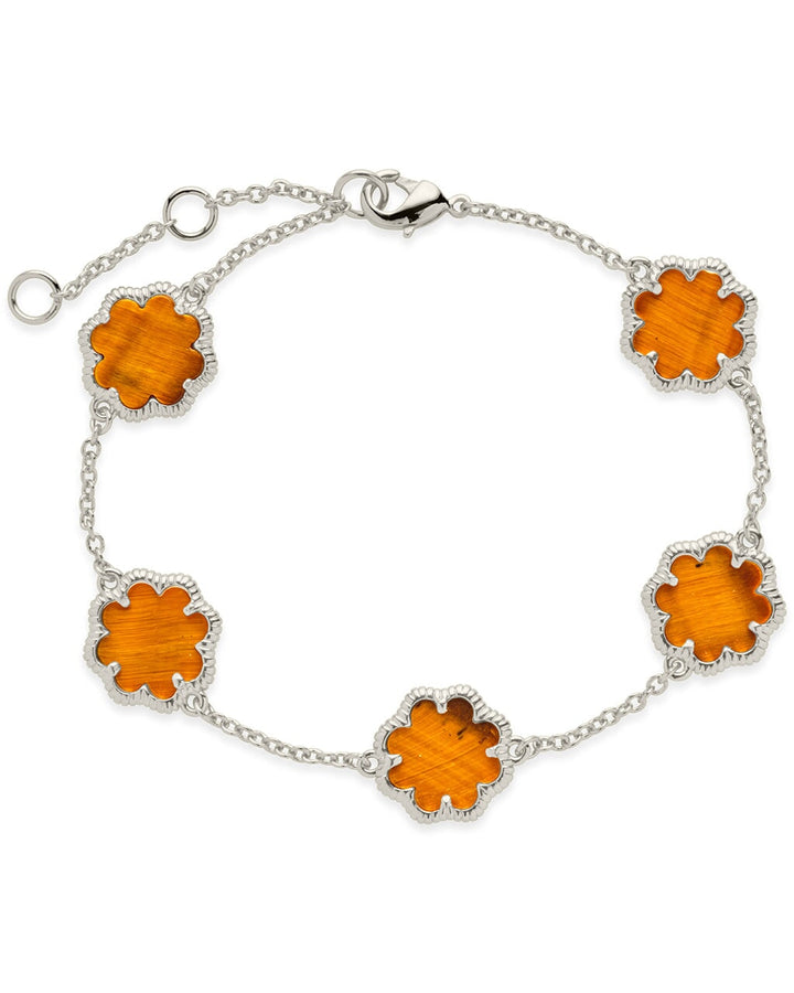 Rose Petal Station Bracelet by Sterling Forever