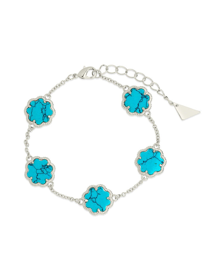 Rose Petal Station Bracelet by Sterling Forever