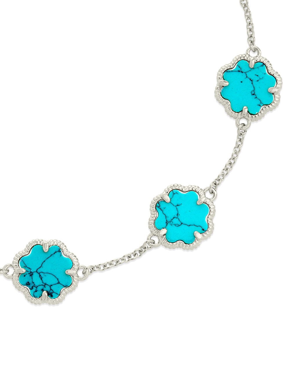 Rose Petal Station Bracelet by Sterling Forever