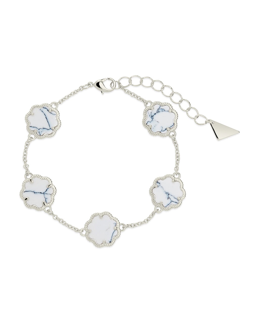 Rose Petal Station Bracelet by Sterling Forever