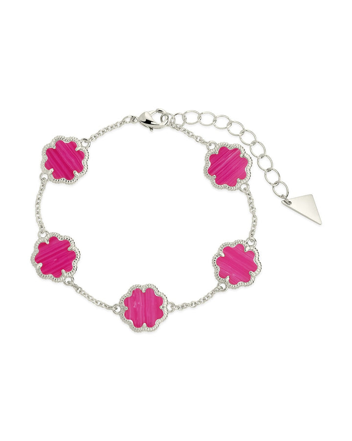 Rose Petal Station Bracelet by Sterling Forever