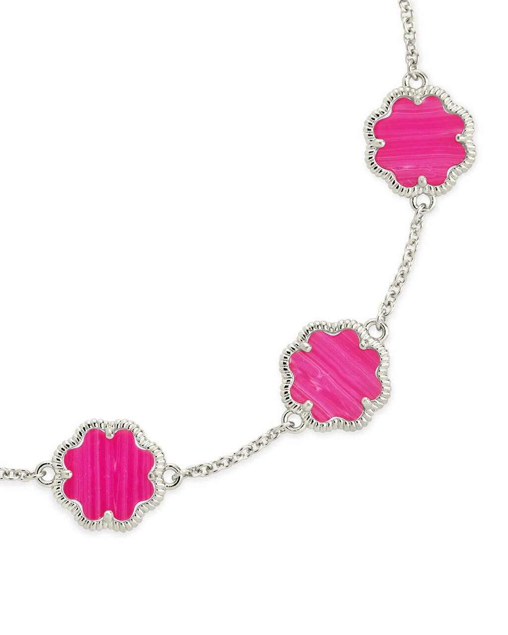Rose Petal Station Bracelet by Sterling Forever