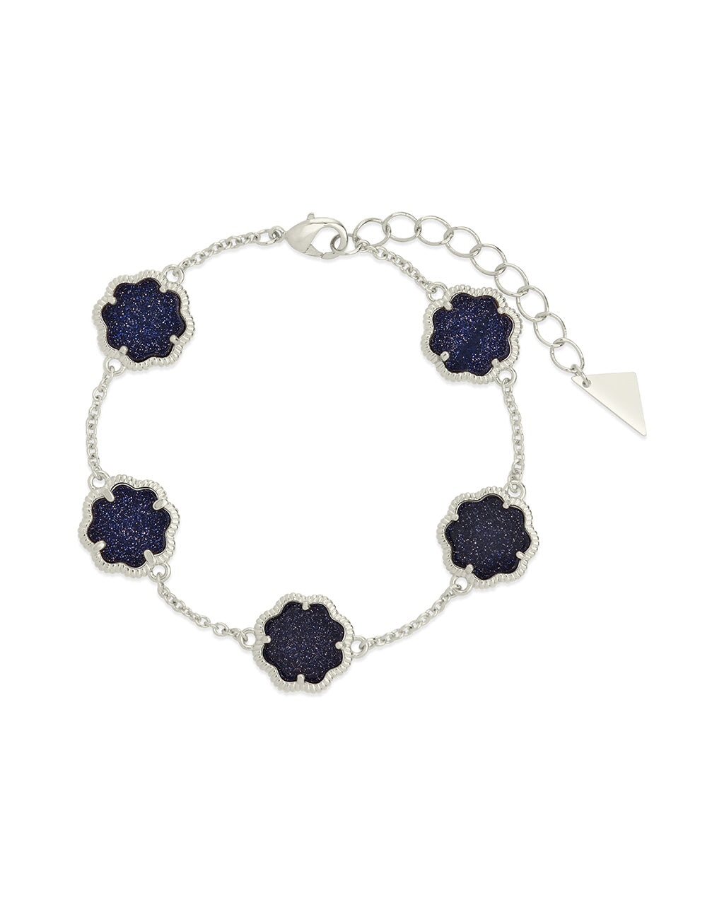 Rose Petal Station Bracelet by Sterling Forever