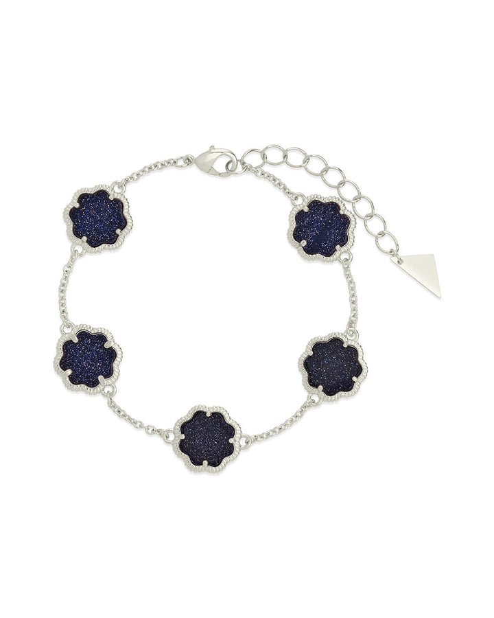 Rose Petal Station Bracelet by Sterling Forever