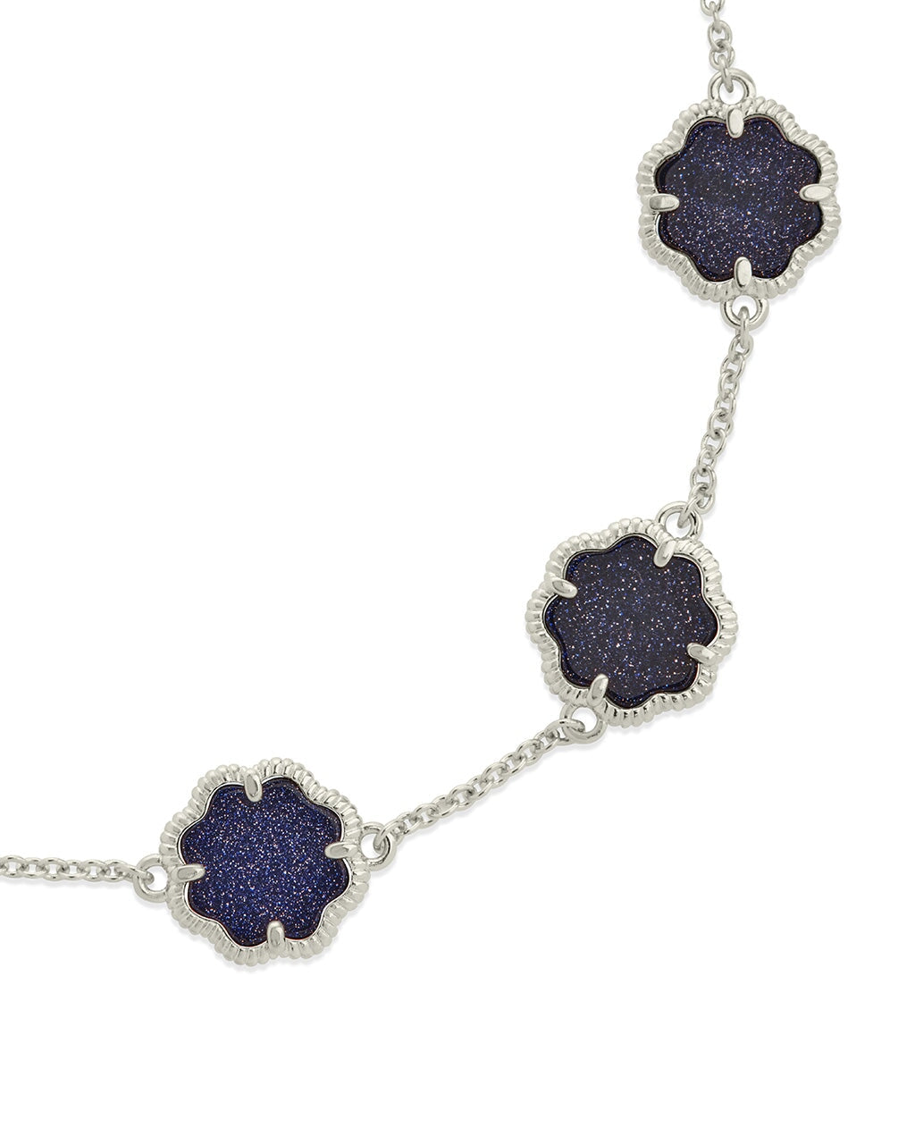 Rose Petal Station Bracelet by Sterling Forever