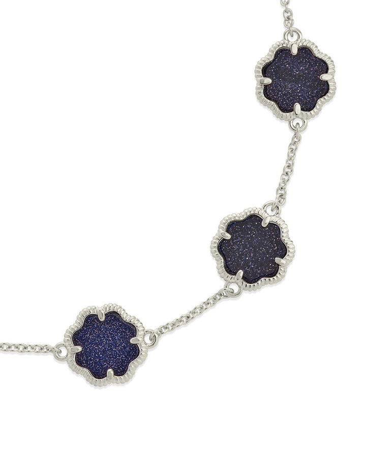 Rose Petal Station Bracelet by Sterling Forever