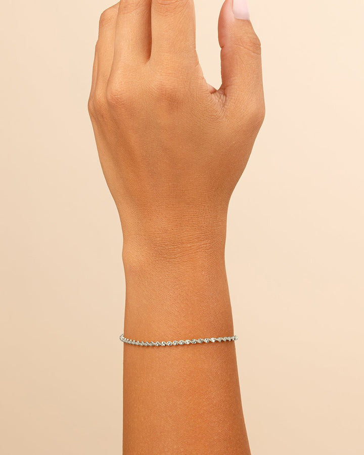 Blakely Twisted Herringbone Chain Bracelet