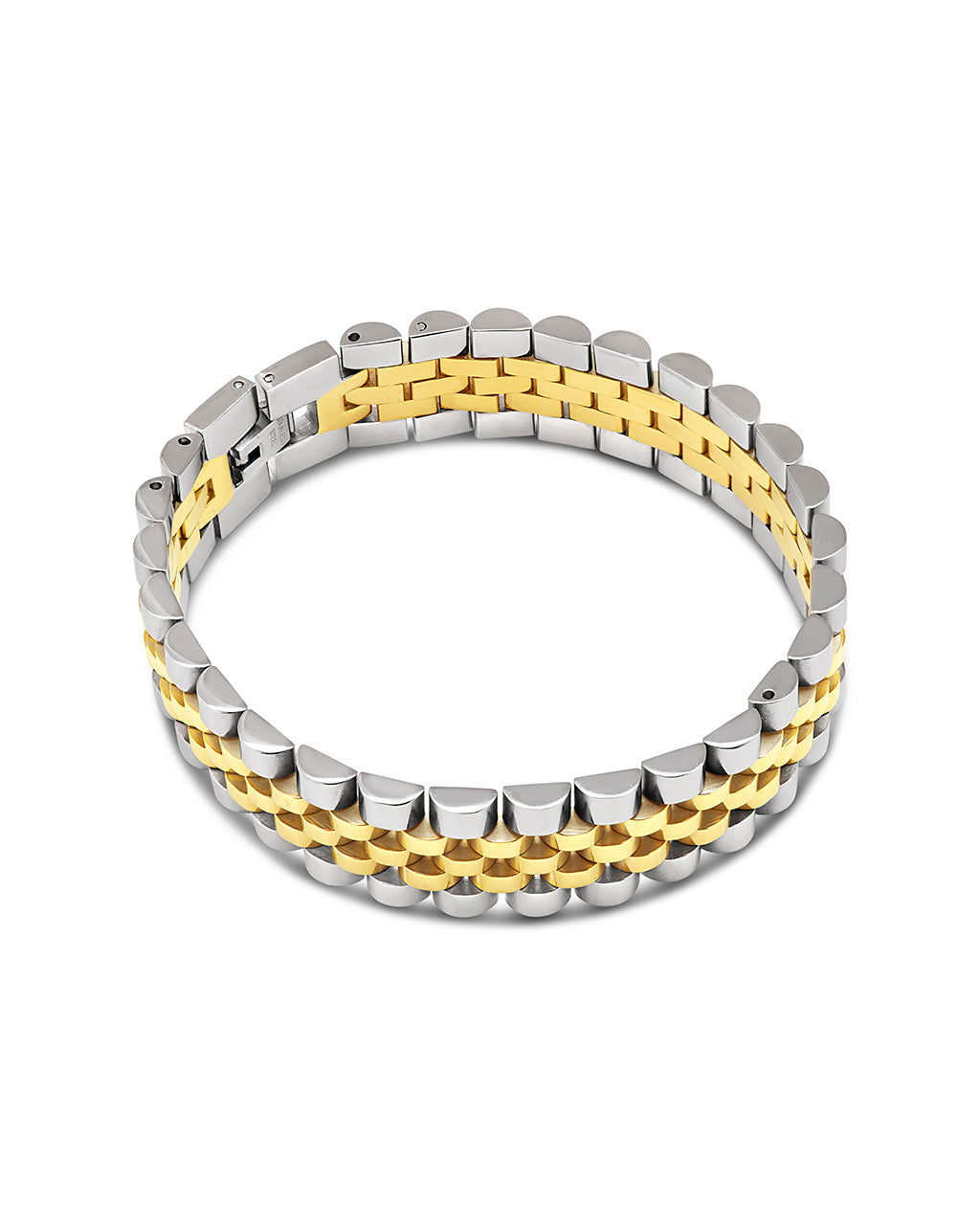 Chunky Watch Band Chain Bracelet by Sterling Forever