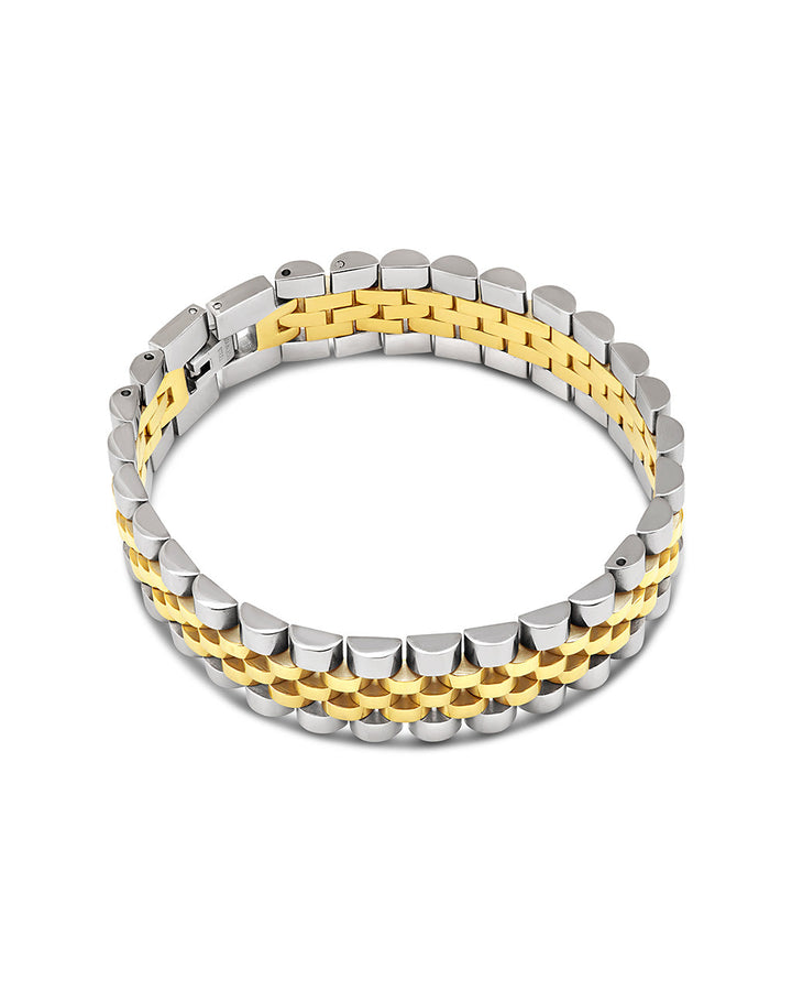 Chunky Watch Band Chain Bracelet by Sterling Forever