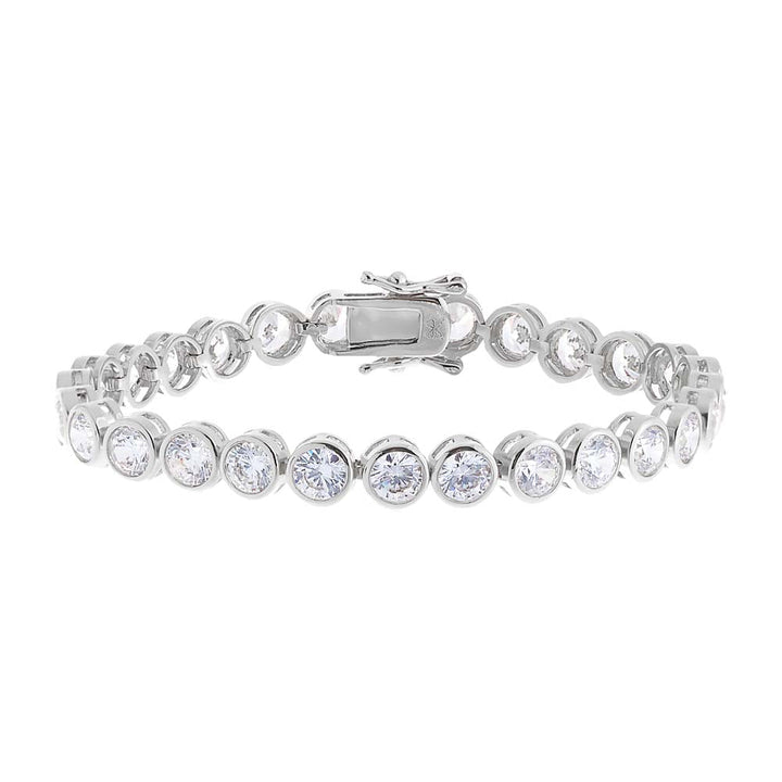 Bezel Tennis Bracelet by By Adina Eden