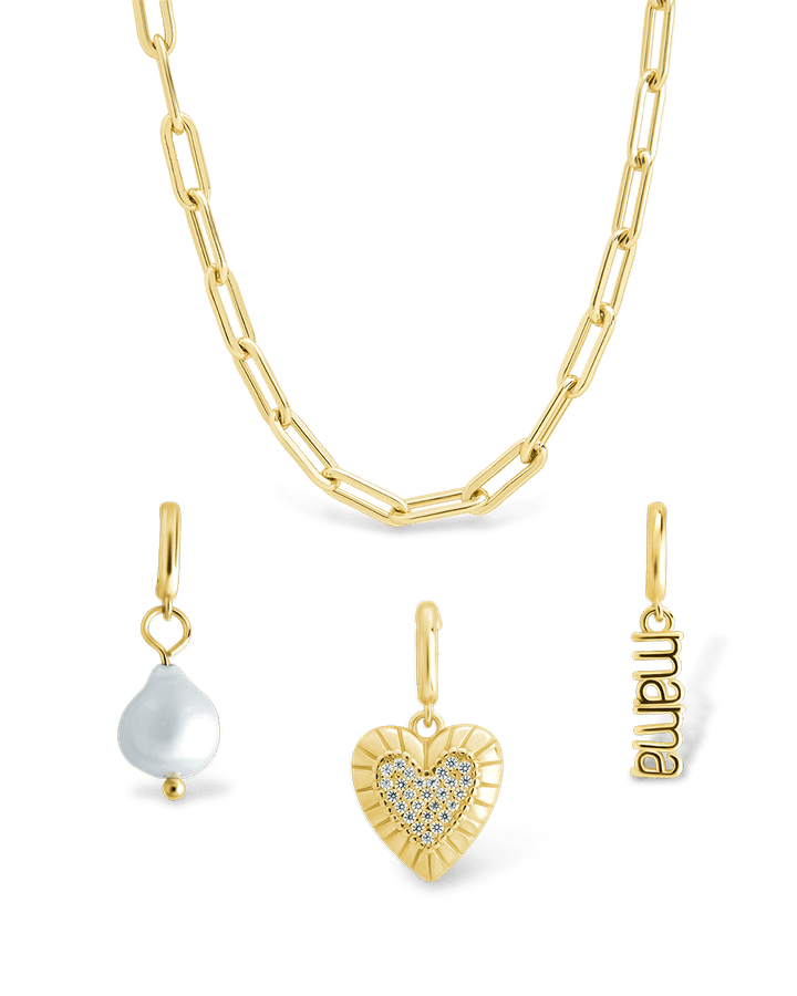 Mother's Day Charm Necklace Set