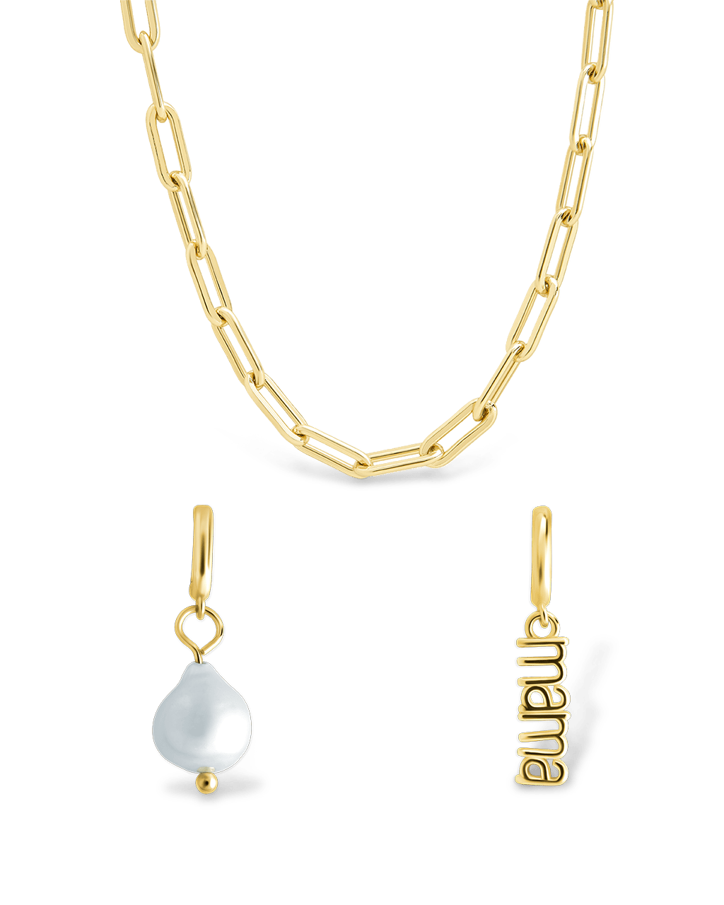 Mother's Day Charm Necklace Set