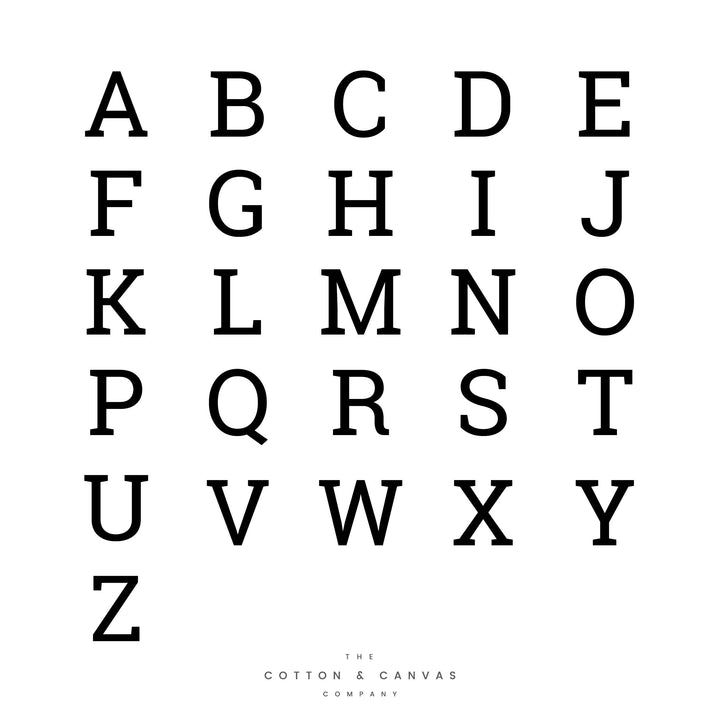 Personalized Monogram Cotton Canvas Table Runner by The Cotton & Canvas Co.