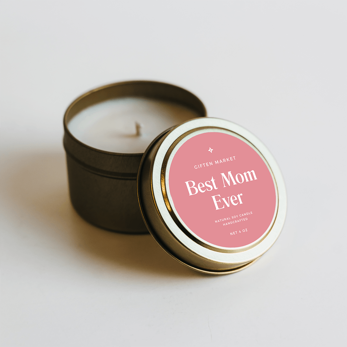 Best Mom Ever Gold Travel Candle - Thumbnail 3