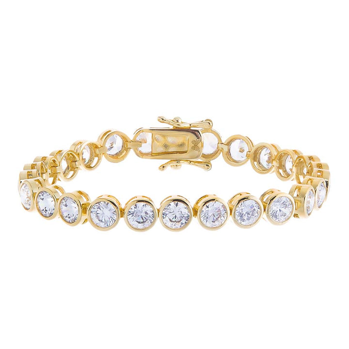 Bezel Tennis Bracelet by By Adina Eden