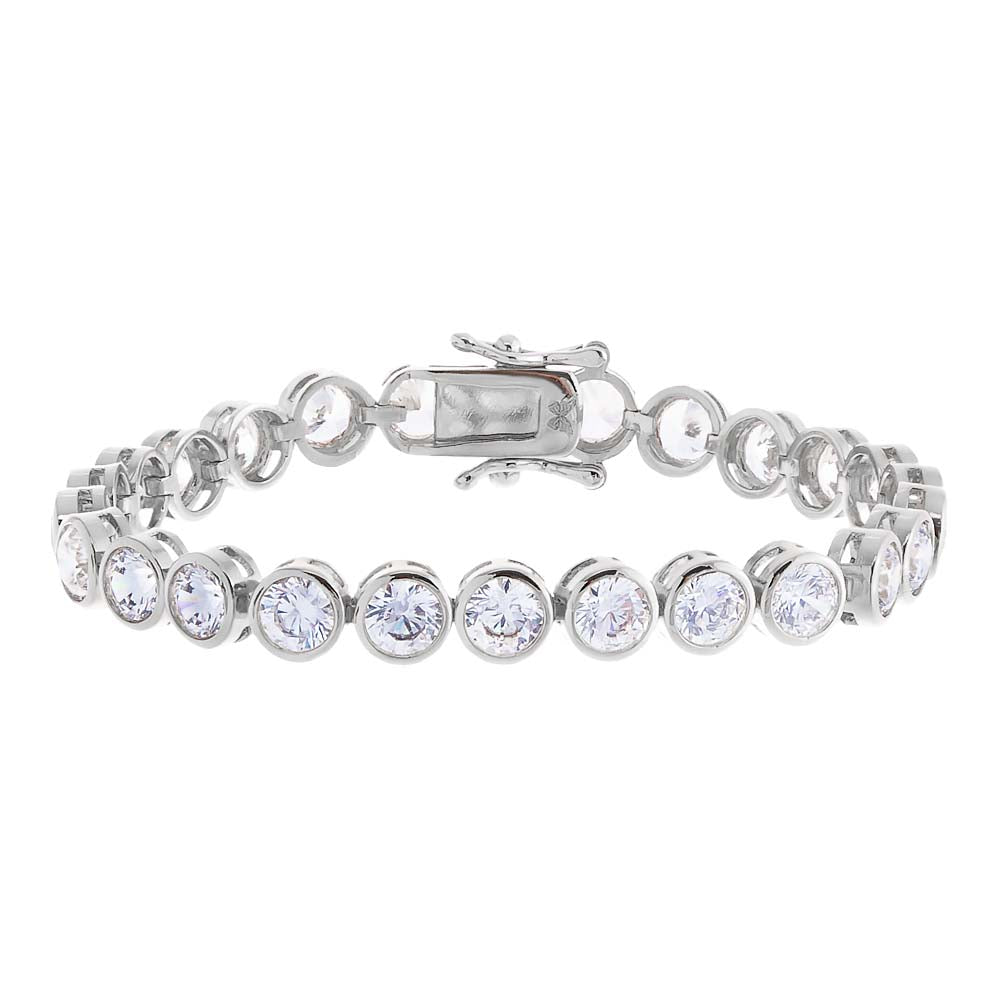 Bezel Tennis Bracelet by By Adina Eden