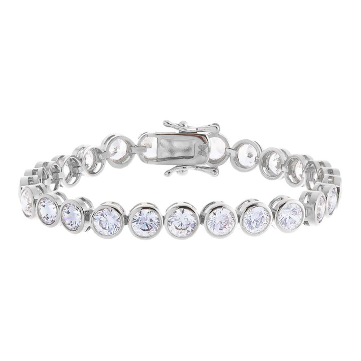 Bezel Tennis Bracelet by By Adina Eden